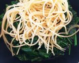 炒めほうれん草とパスタのサラダver簡単作り方5写真