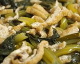 煮るだけ常備菜！小松菜と油揚げの煮びたし作り方5写真