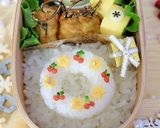 ☆お弁当にホワイトクリスマスリース☆作り方4写真