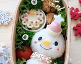☆お弁当にホワイトクリスマスリース☆作り方6写真