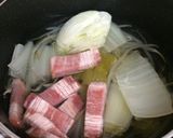 水煮野菜のベーコンスープ作り方1写真