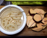 ご馳走！焼き野菜と林檎のサラダ作り方1写真