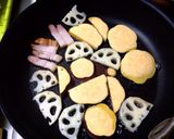 ご馳走！焼き野菜と林檎のサラダ作り方3写真