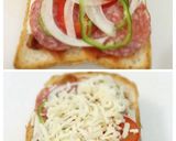 朝ごはんにも⭐Ｗチーズでピザトースト♪作り方5写真