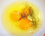 ベーコンとホウレン草のオムレツ作り方2写真