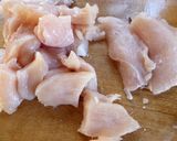 ストウブで鶏むね肉と豆腐のあんかけ親子煮作り方1写真