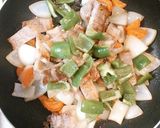 簡単　子供が喜ぶ豚ロース肉と野菜の酢豚風作り方13写真