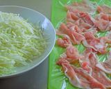 氷こんにゃくと豚肉のソース炒め作り方3写真