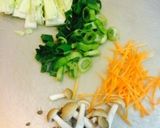 【15分】夜食♡野菜と卵のあんかけうどん作り方1写真