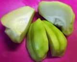 サヨテ(隼人瓜)と豚の味噌炒め作り方1写真