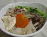 ☆たっぷり水菜のあっさり豚鍋☆作り方5写真