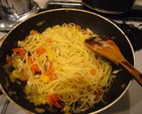 さば味噌缶のスパゲッティー作り方5写真