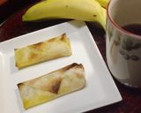 出来た春巻きの皮でカスタード味バナナ作り方8写真