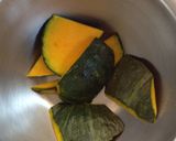 かぼちゃの皮のきんぴら作り方1写真