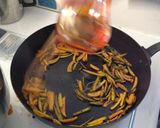 かぼちゃの皮のきんぴら作り方4写真