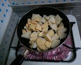 ジャガイモとさつまいもの煮物。作り方1写真