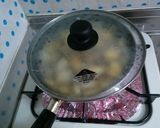 ジャガイモとさつまいもの煮物。作り方4写真