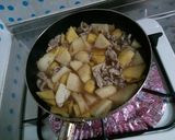 ジャガイモとさつまいもの煮物。作り方5写真