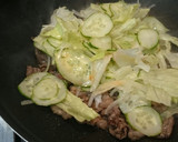 ちちゃっと5分de♬牛肉とレタス炒め作り方5写真