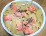 サーモンとペンネのココットカマン作り方6写真