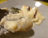 ストウブでねぎと牡蠣のクリームグラタン作り方4写真