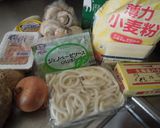 冷凍うどんでジェノベーゼクリームグラタン作り方1写真