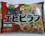豆苗と卵で栄養満点♪具だくさんエビピラフ作り方1写真
