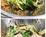お弁当にも♪簡単♪水菜とハムの胡麻和え⭐作り方4写真