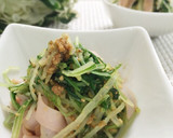 お弁当にも♪簡単♪水菜とハムの胡麻和え⭐作り方5写真