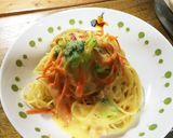 ゴーヤときのこのクリームパスタ作り方3写真