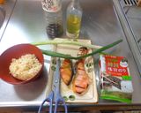 最速の鮭皮葱醤油漬け一口お握り作り方1写真