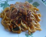 甘辛韓国ダッカルビ風焼きうどん作り方6写真