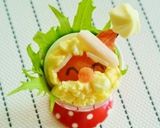 クリスマスサンタゆで卵☆キャラおかず作り方4写真
