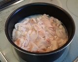 コラーゲンたっぷり♪鶏皮のピリ辛煮作り方1写真