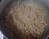 大根の葉とひき肉のピリ辛炒め作り方2写真