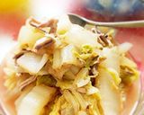材料2つ！あっと言う間の白菜の塩辛煮。作り方2写真