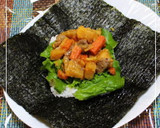 鶏肉とさつまいもの塩きんぴら★おにぎらず作り方4写真