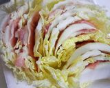 白菜と豚肉のミルフィーユ・味噌煮作り方2写真
