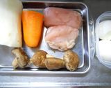 長芋と鶏ムネ肉の煮物作り方1写真