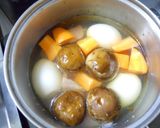 長芋と鶏ムネ肉の煮物作り方3写真