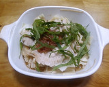 鶏とえのきのレンジ蒸し梅しそ風味作り方5写真