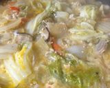 鳥ミンチと冬野菜のくたくた卵とじ作り方7写真