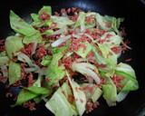 野菜と挽肉のオイスターソース炒め作り方3写真