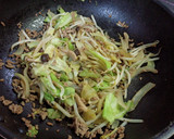 野菜と挽肉のオイスターソース炒め作り方4写真