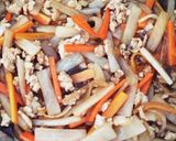 大根と鶏そぼろの甘辛炒め!作り方4写真
