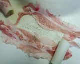 とろり長葱の豚肉巻きポン酢焼き作り方3写真