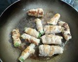 とろり長葱の豚肉巻きポン酢焼き作り方6写真
