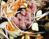 鶏ひき肉となすの炒め物作り方3写真