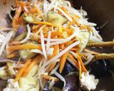 鶏ひき肉となすの炒め物作り方4写真