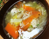簡単うまうま♡白菜と団子スープ♡作り方5写真